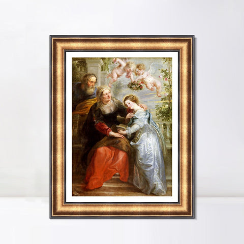 INVIN ART Framed Canvas Art Giclee Print Series#004 by Peter Paul Rubens Wall Art Living Room Home Office Decorations