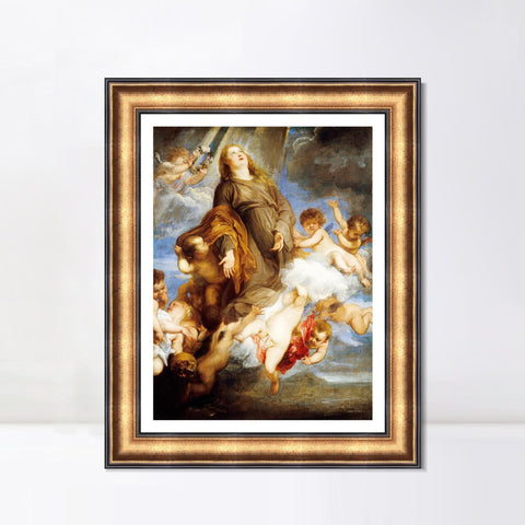 INVIN ART Framed Canvas Art Giclee Print Series#006 by Peter Paul Rubens Wall Art Living Room Home Office Decorations