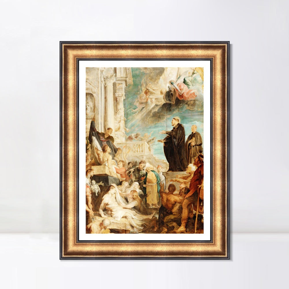 INVIN ART Framed Canvas Art Giclee Print Series#007 by Peter Paul Rubens Wall Art