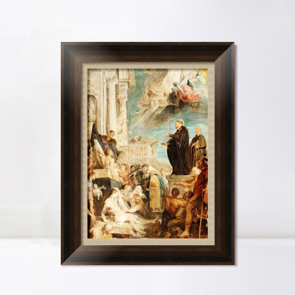 INVIN ART Framed Canvas Art Giclee Print Series#007 by Peter Paul Rubens Wall Art