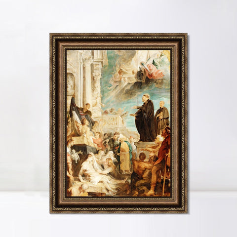 INVIN ART Framed Canvas Art Giclee Print Series#007 by Peter Paul Rubens Wall Art Living Room Home Office Decorations