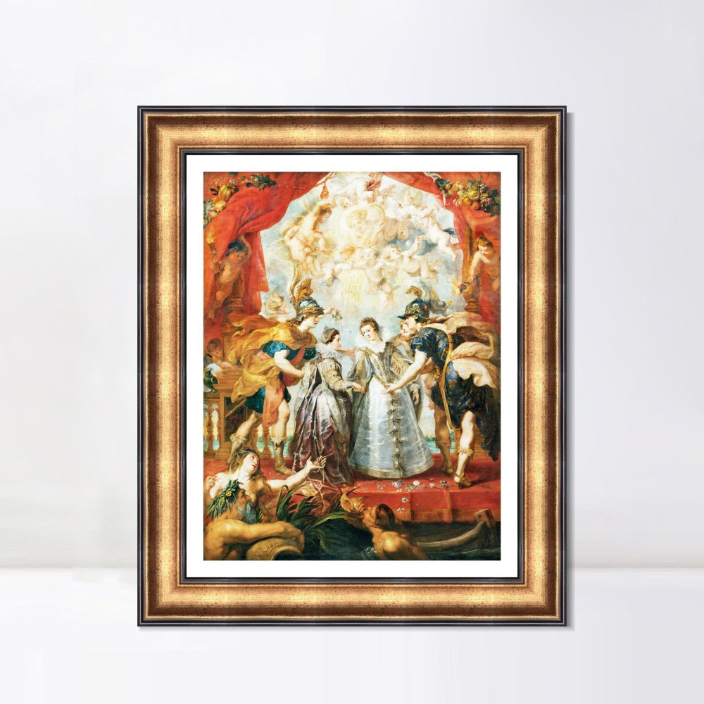 INVIN ART Framed Canvas Art Giclee Print Series#008 by Peter Paul Rubens Wall Art