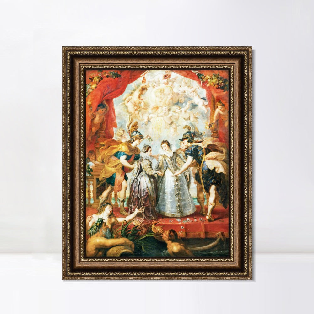 INVIN ART Framed Canvas Art Giclee Print Series#008 by Peter Paul Rubens Wall Art