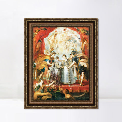 INVIN ART Framed Canvas Art Giclee Print Series#008 by Peter Paul Rubens Wall Art Living Room Home Office Decorations