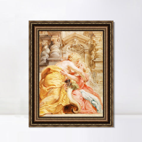 INVIN ART Framed Canvas Art Giclee Print Series#009 by Peter Paul Rubens Wall Art Living Room Home Office Decorations