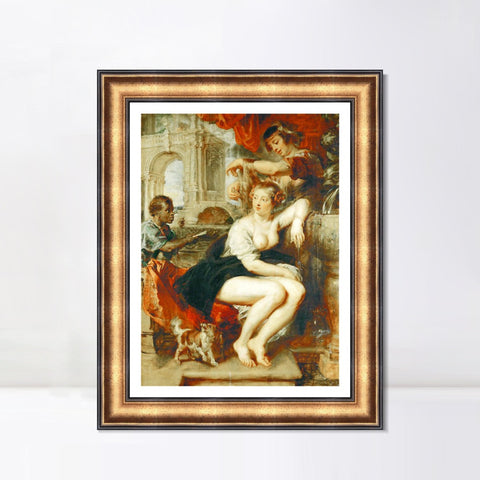 INVIN ART Framed Canvas Art Giclee Print Series#014 by Peter Paul Rubens Wall Art Living Room Home Office Decorations