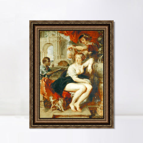 INVIN ART Framed Canvas Art Giclee Print Series#014 by Peter Paul Rubens Wall Art Living Room Home Office Decorations