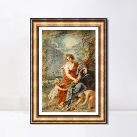INVIN ART Framed Canvas Art Giclee Print Series#015 by Peter Paul Rubens Wall Art Living Room Home Office Decorations