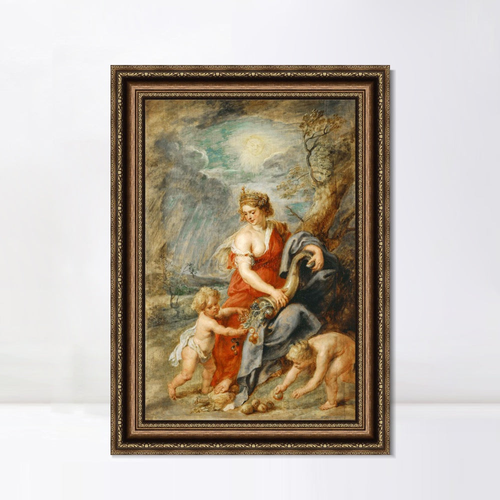 INVIN ART Framed Canvas Art Giclee Print Series#015 by Peter Paul Rubens Wall Art