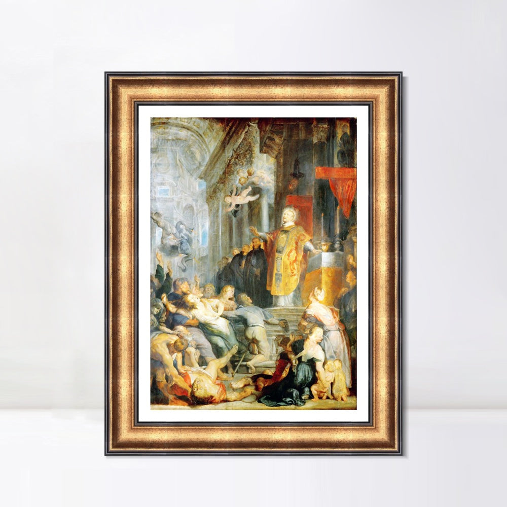 INVIN ART Framed Canvas Art Giclee Print Series#016 by Peter Paul Rubens Wall Art Living Room Home Office Decorations