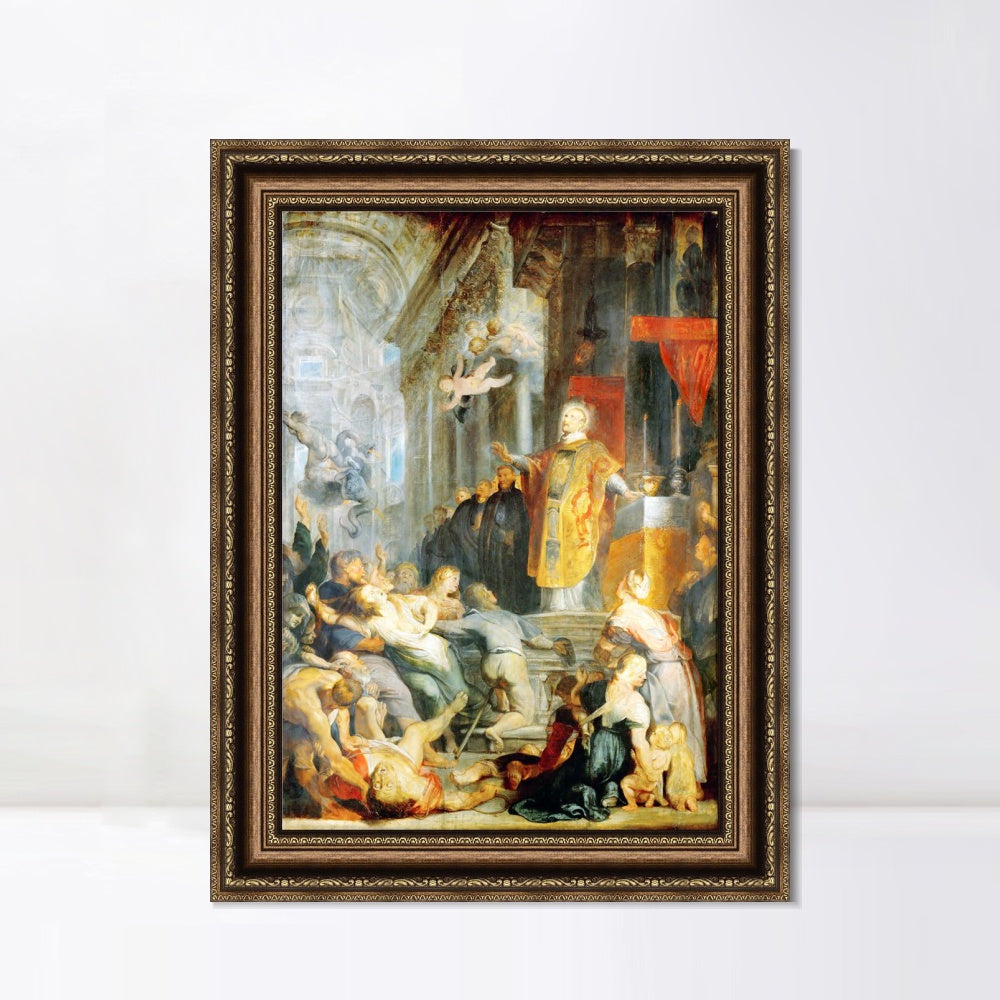 INVIN ART Framed Canvas Art Giclee Print Series#016 by Peter Paul Rubens Wall Art Living Room Home Office Decorations
