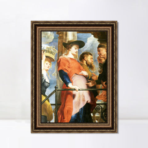 INVIN ART Framed Canvas Art Giclee Print Series#019 by Peter Paul Rubens Wall Art Living Room Home Office Decorations