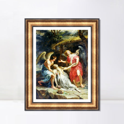 INVIN ART Framed Canvas Art Giclee Print Series#023 by Peter Paul Rubens Wall Art Living Room Home Office Decorations