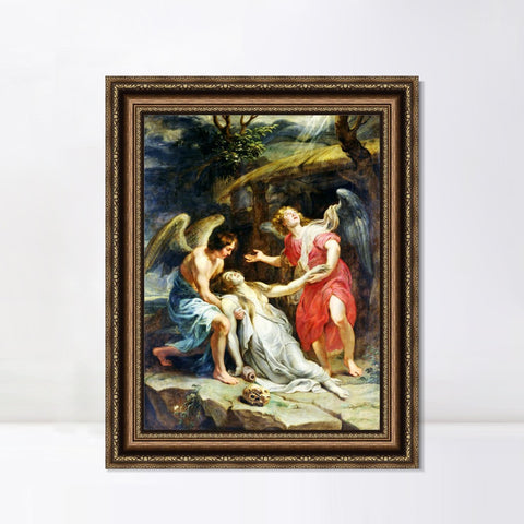 INVIN ART Framed Canvas Art Giclee Print Series#023 by Peter Paul Rubens Wall Art Living Room Home Office Decorations