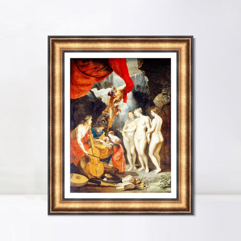 INVIN ART Framed Canvas Art Giclee Print Series#024 by Peter Paul Rubens Wall Art Living Room Home Office Decorations