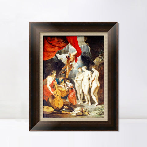 INVIN ART Framed Canvas Art Giclee Print Series#024 by Peter Paul Rubens Wall Art Living Room Home Office Decorations