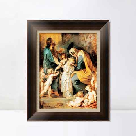 INVIN ART Framed Canvas Art Giclee Print Series#025 by Peter Paul Rubens Wall Art Living Room Home Office Decorations