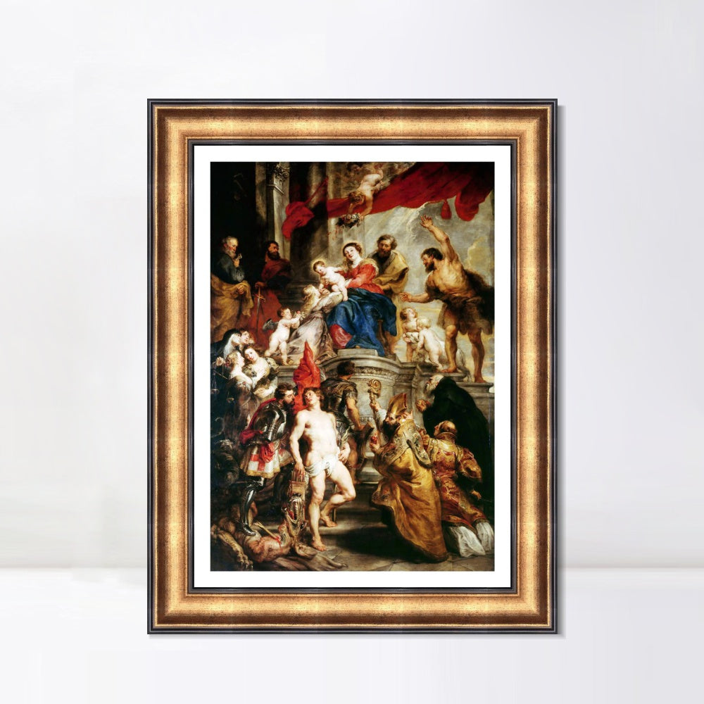 INVIN ART Framed Canvas Art Giclee Print Series#026 by Peter Paul Rubens Wall Art