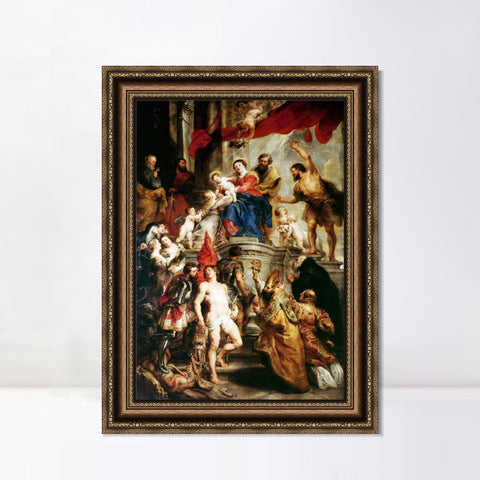 INVIN ART Framed Canvas Art Giclee Print Series#026 by Peter Paul Rubens Wall Art Living Room Home Office Decorations