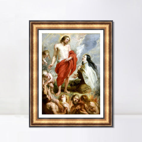 INVIN ART Framed Canvas Art Giclee Print Series#027 by Peter Paul Rubens Wall Art Living Room Home Office Decorations
