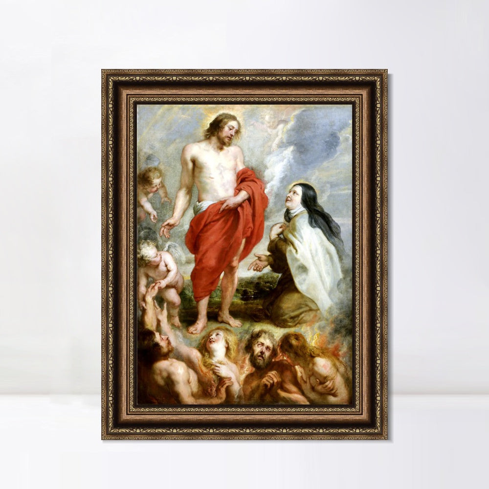 INVIN ART Framed Canvas Art Giclee Print Series#027 by Peter Paul Rubens Wall Art
