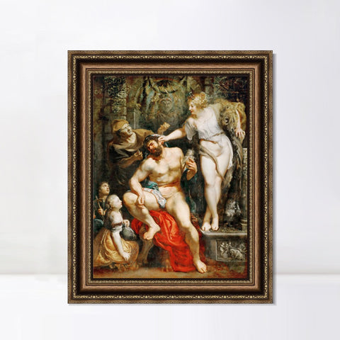 INVIN ART Framed Canvas Art Giclee Print Series#028 by Peter Paul Rubens Wall Art Living Room Home Office Decorations