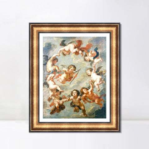 INVIN ART Framed Canvas Art Giclee Print Series#030 by Peter Paul Rubens Wall Art Living Room Home Office Decorations