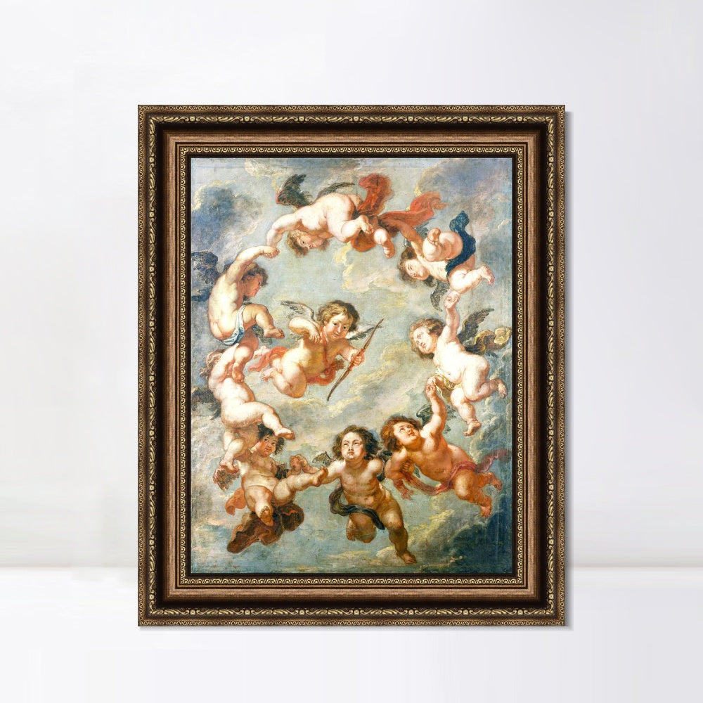 INVIN ART Framed Canvas Art Giclee Print Series#030 by Peter Paul Rubens Wall Art
