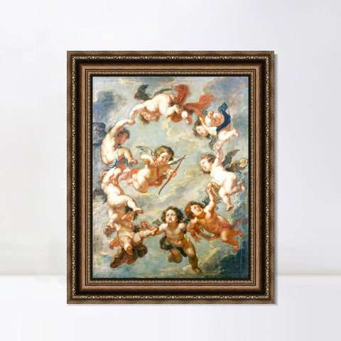 INVIN ART Framed Canvas Art Giclee Print Series#030 by Peter Paul Rubens Wall Art Living Room Home Office Decorations