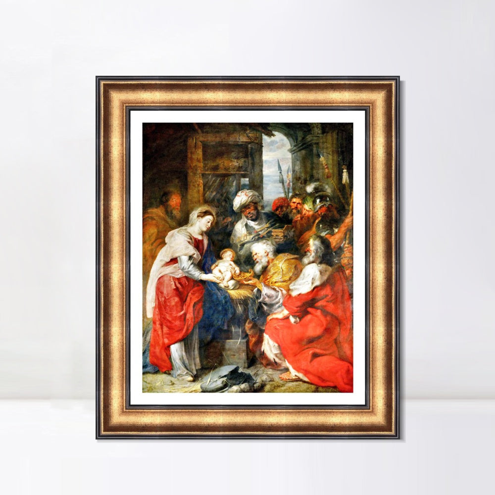 INVIN ART Framed Canvas Art Giclee Print Series#031 by Peter Paul Rubens Wall Art