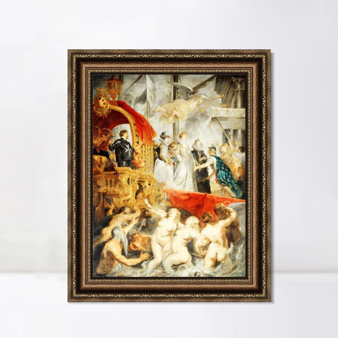 INVIN ART Framed Canvas Art Giclee Print Series#032 by Peter Paul Rubens Wall Art Living Room Home Office Decorations