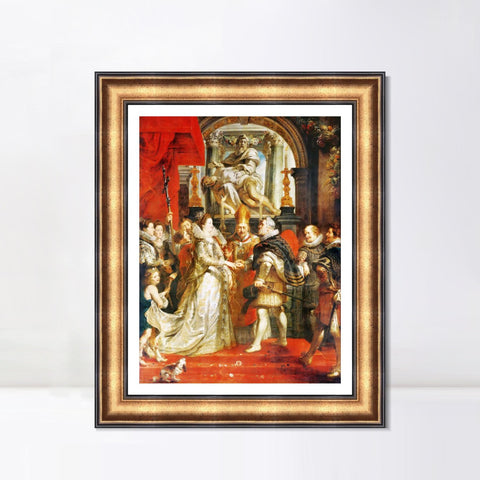 INVIN ART Framed Canvas Art Giclee Print Series#033 by Peter Paul Rubens Wall Art Living Room Home Office Decorations