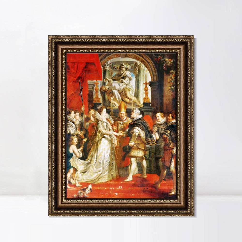 INVIN ART Framed Canvas Art Giclee Print Series#033 by Peter Paul Rubens Wall Art