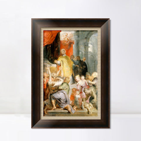 INVIN ART Framed Canvas Art Giclee Print Series#034 by Peter Paul Rubens Wall Art Living Room Home Office Decorations