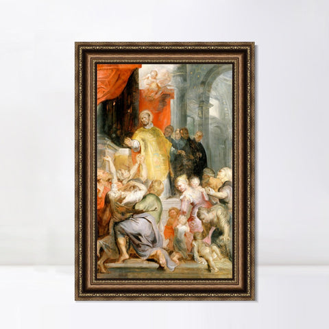 INVIN ART Framed Canvas Art Giclee Print Series#034 by Peter Paul Rubens Wall Art Living Room Home Office Decorations