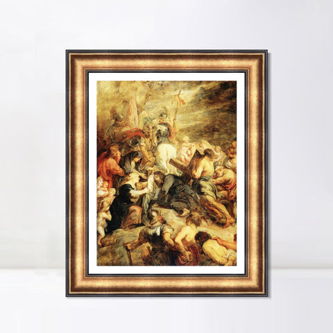 INVIN ART Framed Canvas Art Giclee Print Series#038 by Peter Paul Rubens Wall Art Living Room Home Office Decorations