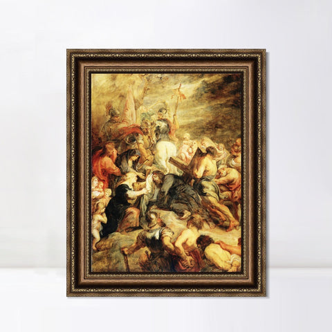 INVIN ART Framed Canvas Art Giclee Print Series#038 by Peter Paul Rubens Wall Art Living Room Home Office Decorations