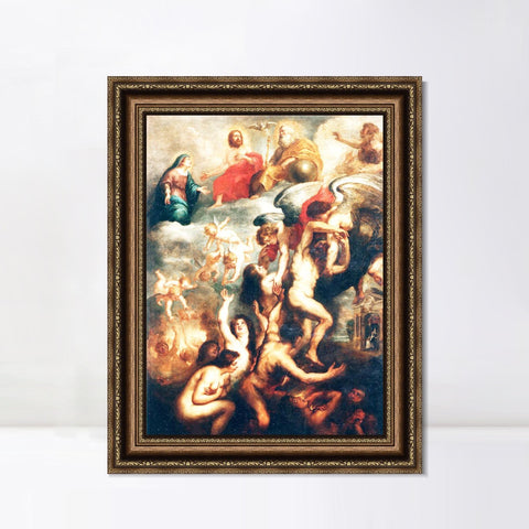 INVIN ART Framed Canvas Art Giclee Print Series#041 by Peter Paul Rubens Wall Art Living Room Home Office Decorations