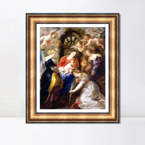 INVIN ART Framed Canvas Art Giclee Print Series#042 by Peter Paul Rubens Wall Art Living Room Home Office Decorations