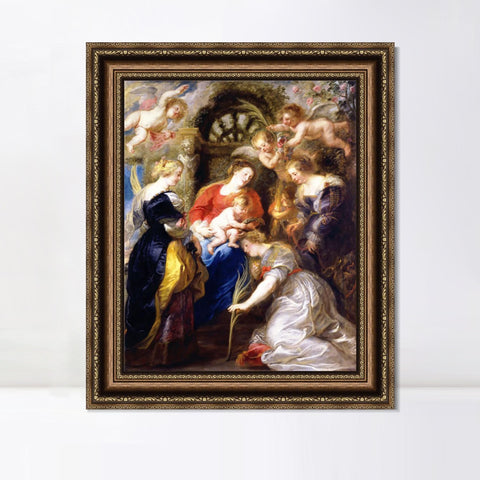 INVIN ART Framed Canvas Art Giclee Print Series#042 by Peter Paul Rubens Wall Art Living Room Home Office Decorations