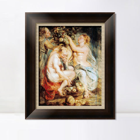 INVIN ART Framed Canvas Art Giclee Print Series#043 by Peter Paul Rubens Wall Art Living Room Home Office Decorations