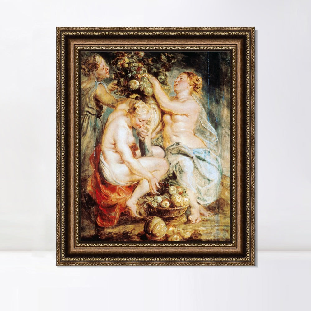 INVIN ART Framed Canvas Art Giclee Print Series#043 by Peter Paul Rubens Wall Art