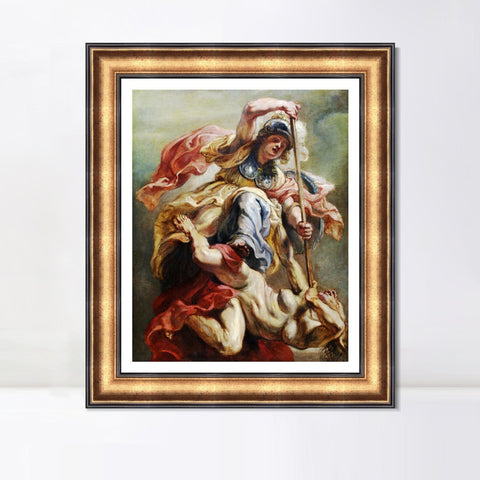 INVIN ART Framed Canvas Art Giclee Print Series#045 by Peter Paul Rubens Wall Art Living Room Home Office Decorations