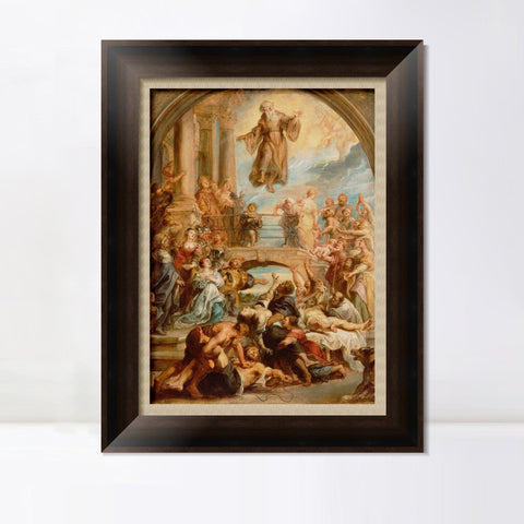INVIN ART Framed Canvas Art Giclee Print Series#054 by Peter Paul Rubens Wall Art Living Room Home Office Decorations