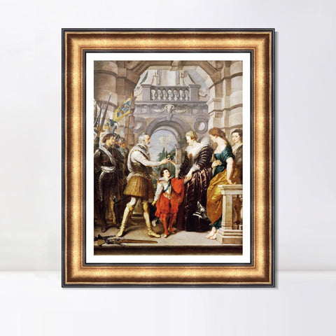 INVIN ART Framed Canvas Art Giclee Print Series#056 by Peter Paul Rubens Wall Art Living Room Home Office Decorations