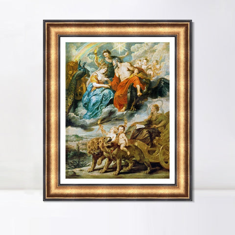 INVIN ART Framed Canvas Art Giclee Print Series#057 by Peter Paul Rubens Wall Art Living Room Home Office Decorations