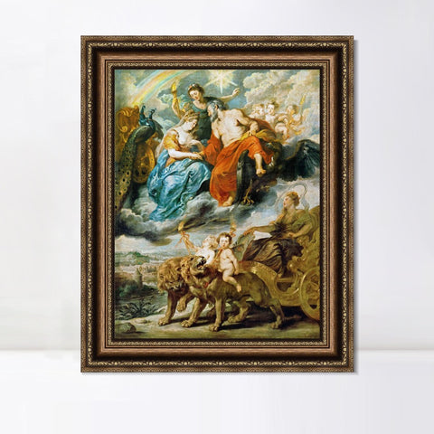 INVIN ART Framed Canvas Art Giclee Print Series#057 by Peter Paul Rubens Wall Art Living Room Home Office Decorations