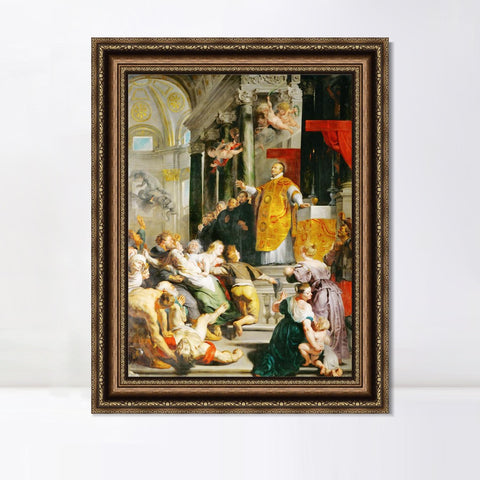 INVIN ART Framed Canvas Art Giclee Print Series#058 by Peter Paul Rubens Wall Art Living Room Home Office Decorations
