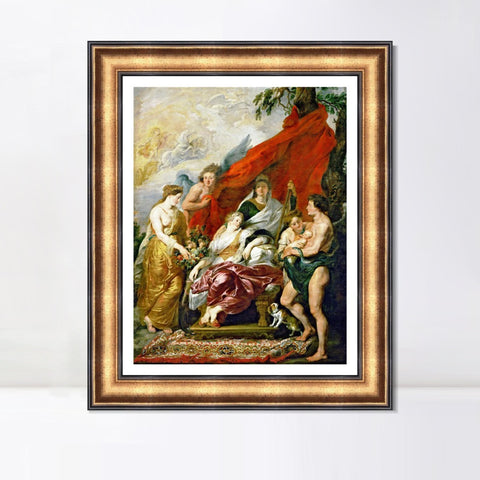 INVIN ART Framed Canvas Art Giclee Print Series#059 by Peter Paul Rubens Wall Art Living Room Home Office Decorations