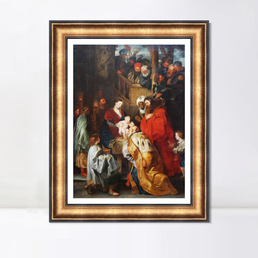 INVIN ART Framed Canvas Art Giclee Print Series#060 by Peter Paul Rubens Wall Art Living Room Home Office Decorations